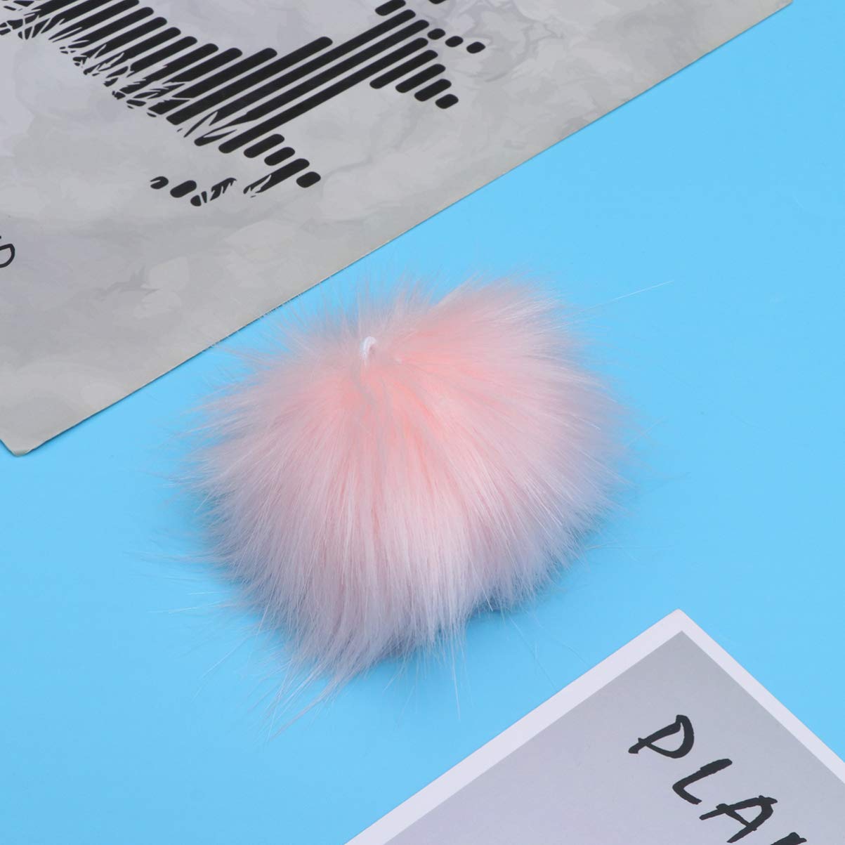 30pcs Fluffy Pom Pom Charms - Faux Fur Ball Keychain Charms for Bags, Jewelry & DIY Crafts - Perfect for Keychains, Earrings, Tassels & Home Decor Accessories