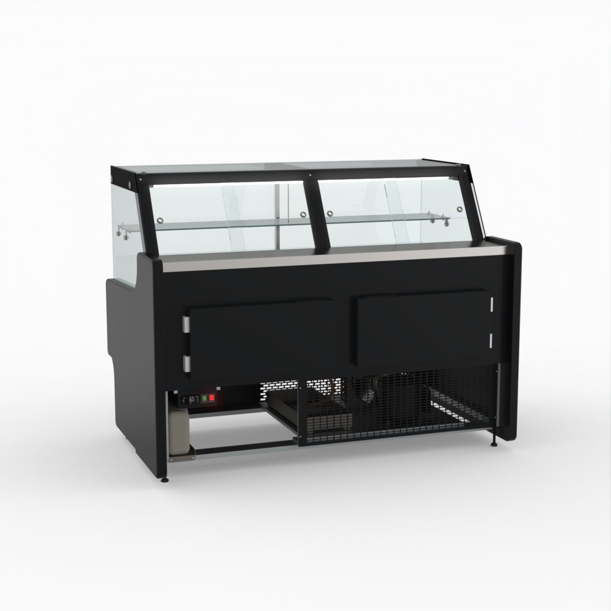 1.5 Meter Deli Showcase Glass Display Case - Commercial Refrigerated Food Display for Bakery, Deli, and Supermarket Use