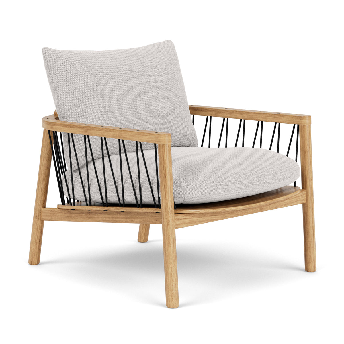 Enzo Fabric Armchair - Modern Upholstered Accent Chair for Living Room, Bedroom & Office - Comfortable Lounge Chair with Sturdy Wooden Legs - Perfect for Relaxing, Reading & Decorating