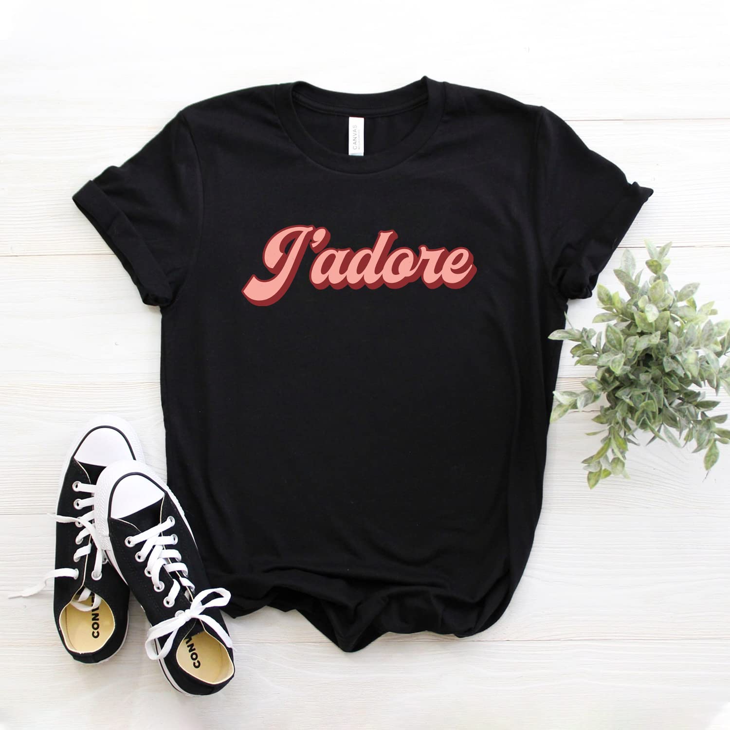 J'adore Shirt - French Paris Themed Unisex T-Shirt - Softstyle Comfort Fit - Perfect Gift for France Lovers & Travel Enthusiasts - Ideal for Casual Wear, Travel & Souvenirs