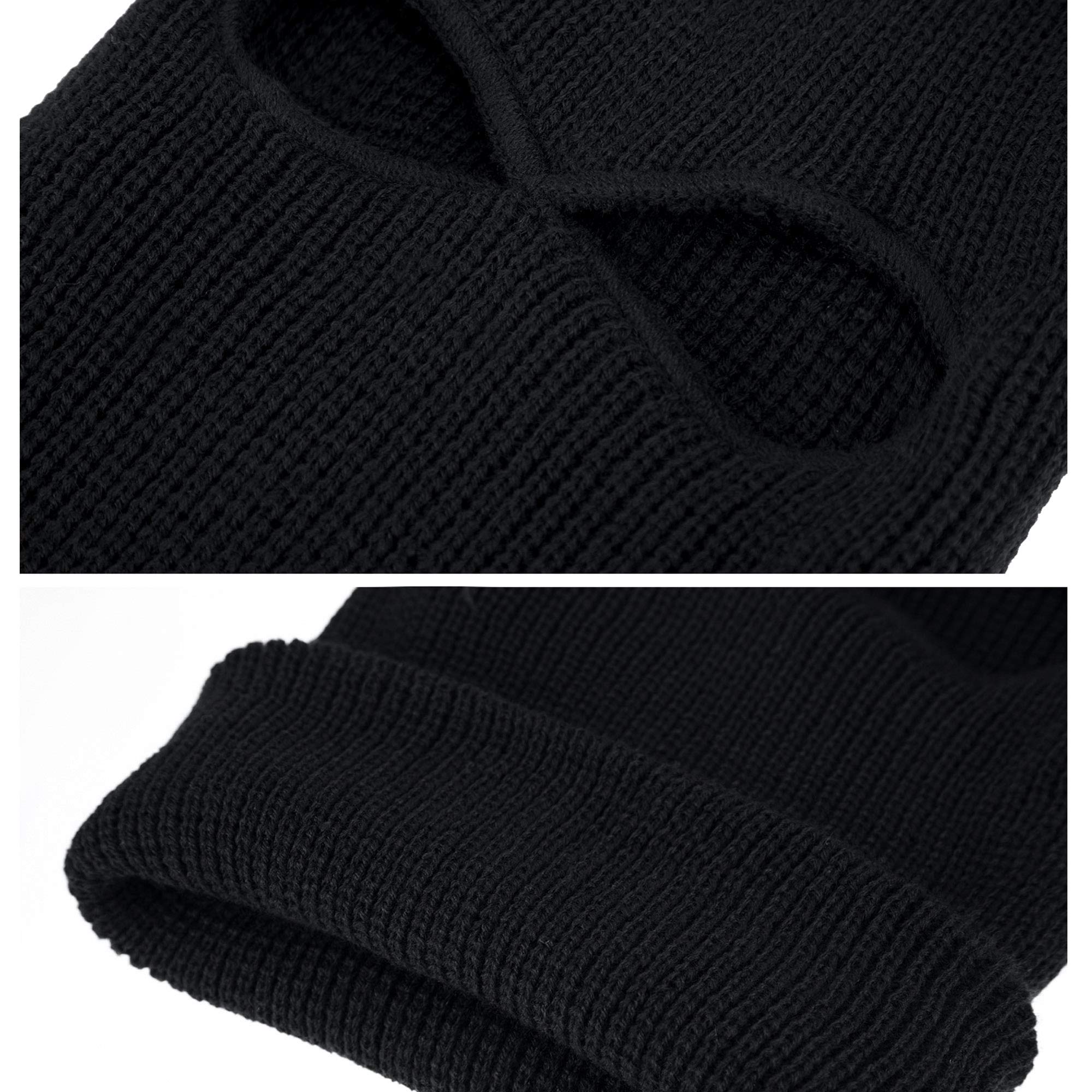 Geyoga 2 Hole Knitted Ski Mask - Winter Full Face Cover Balaclava for Men & Women - Warm Breathable Outdoor Sports Face Mask for Skiing, Snowboarding, Motorcycling & Hiking