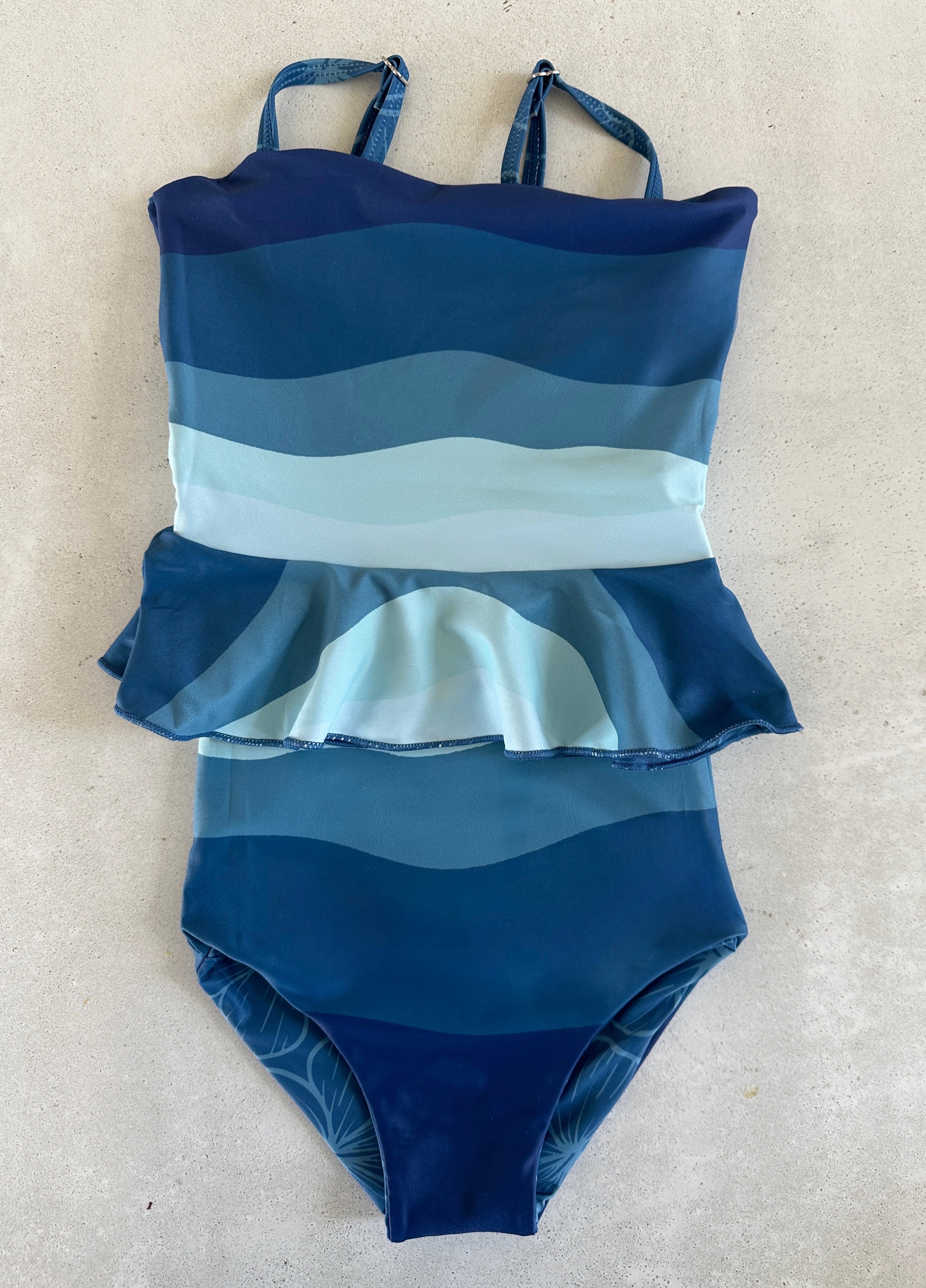 Little Girls Flora Reversible Tankini Swimsuit - $38 | Perfect for Beach, Pool & Summer Vacations