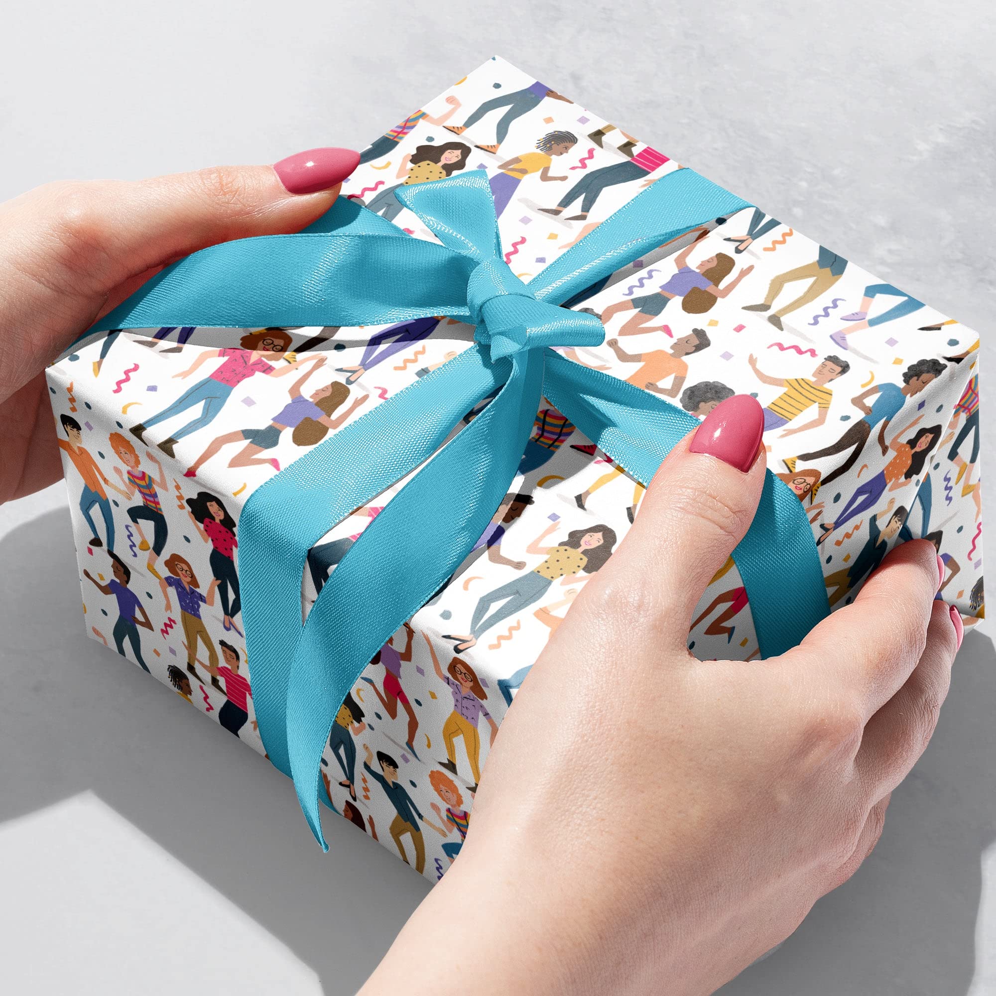 Jillson Roberts Bulk Gift Wrap - 833 Feet x 30 Inches Everyday Wrapping Paper for Parties, Birthdays & Holidays - Perfect for Dance Party Decorations & Gift Wrapping Supplies