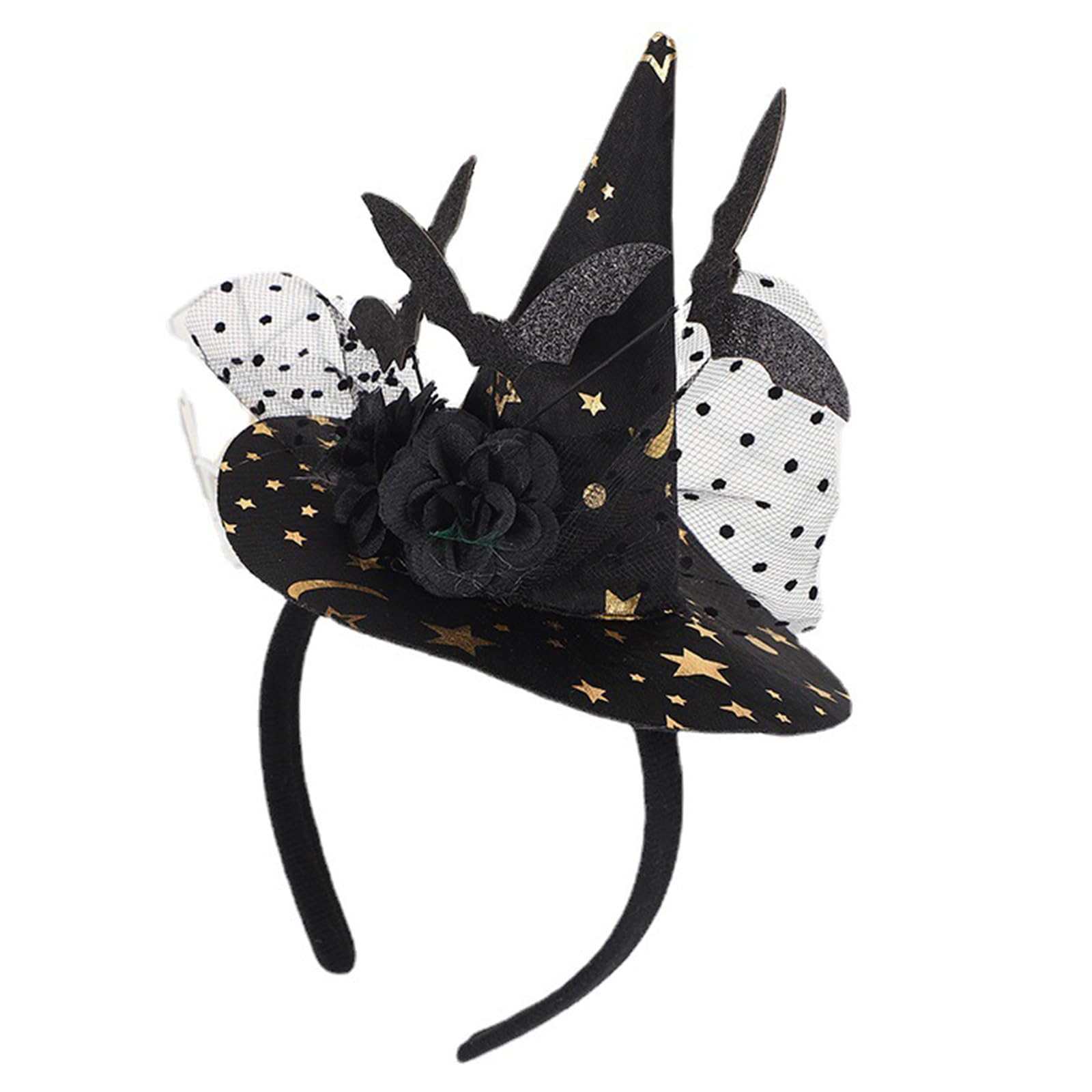 Halloween Witch Hat Headband - Spooky Cosplay Costume Accessory for Adults & Kids - Perfect for Halloween Parties, Trick or Treating & Festive Celebrations