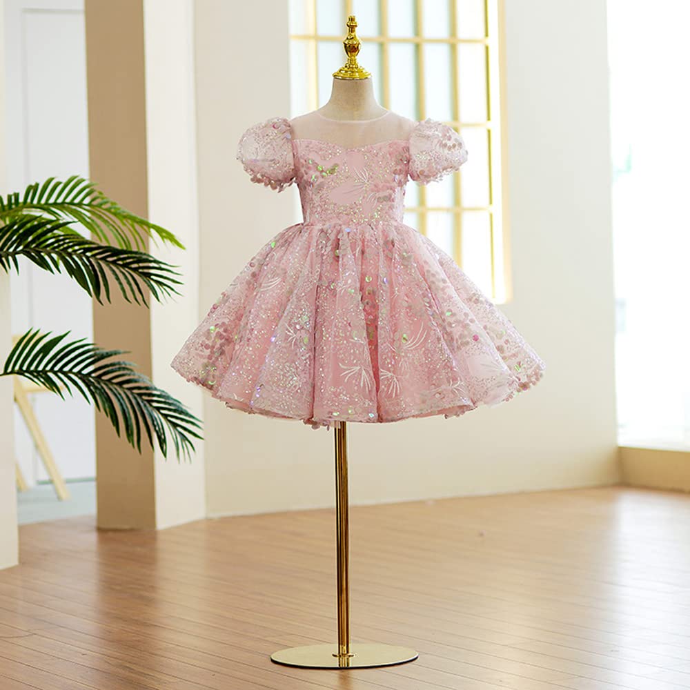 Luxury Sequin Flower Girl Dresses for Toddlers - Princess Wedding Party & Pageant Ball Gown Tutu Dresses | Perfect for Flower Girls, Birthday Parties, and Special Occasions