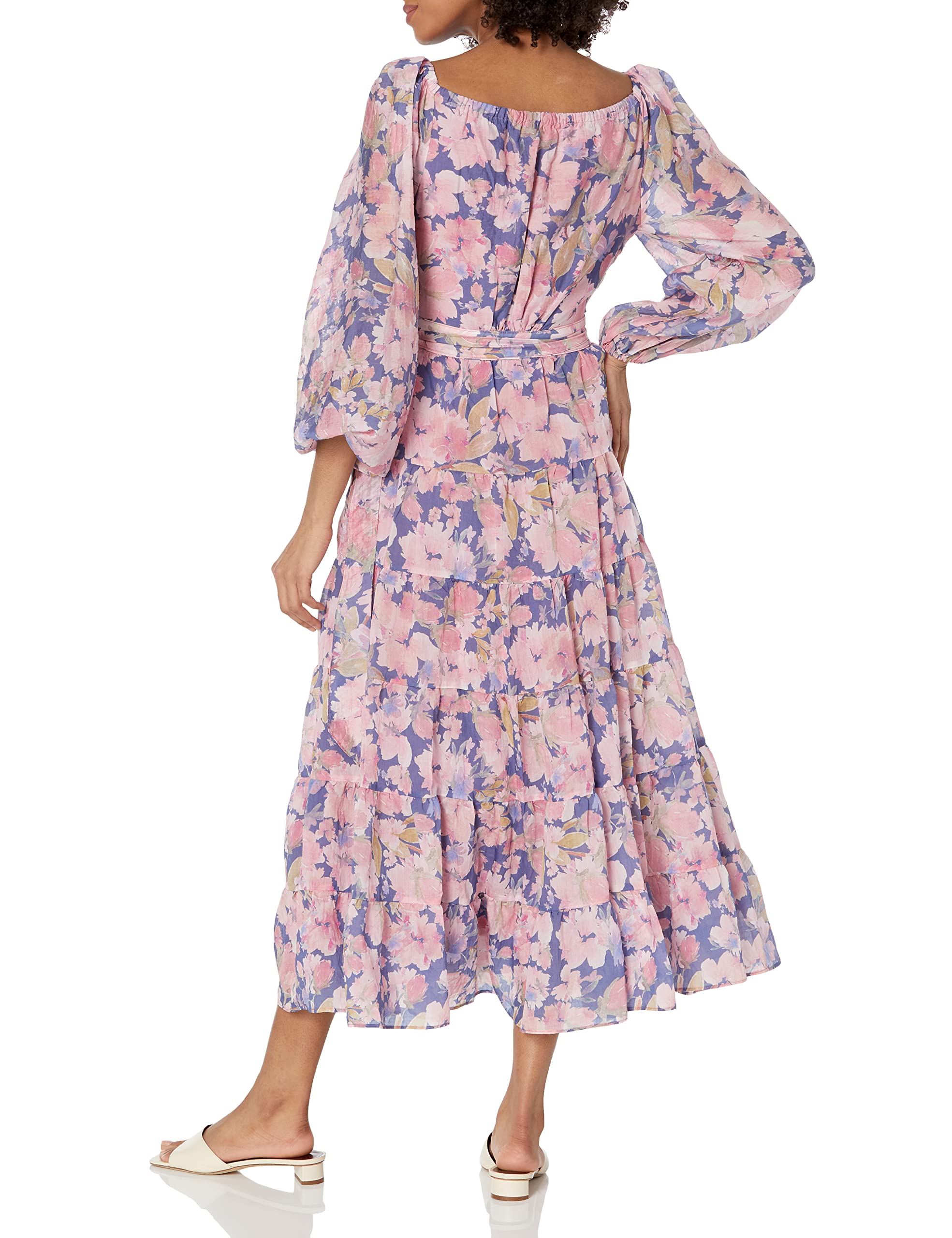 ASTR the Label Women's Jannika Dress - Flowy Midi Dress with Ruffles for Casual & Party Wear | Perfect for Summer Outfits, Date Nights & Special Occasions