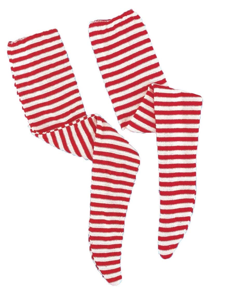 Red and White Striped Socks for Women & Men - Comfortable Cotton Crew Socks for Casual Wear, Sports & Costume