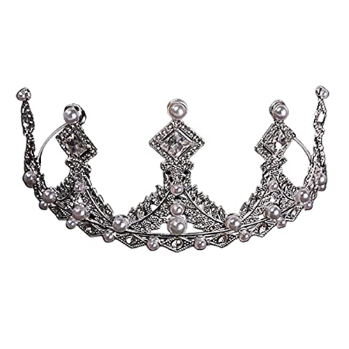 FRCOLOR Wedding Crystal Crown – Elegant Bridal Tiara with Sparkling Rhinestones for Bride, Princess, Prom & Special Occasions
