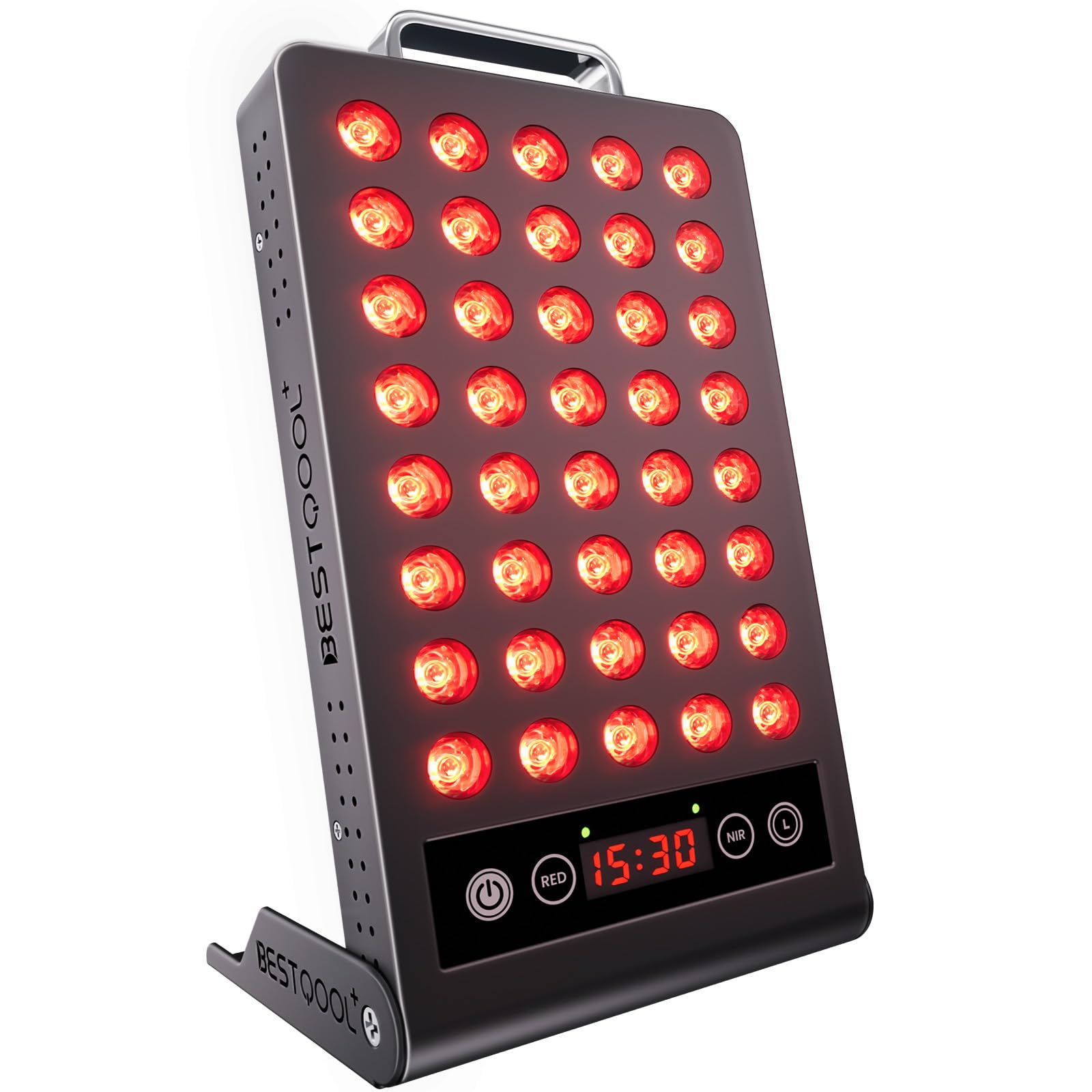 Bestqool Red Light Therapy Device - 50W Dual Chip 660nm & 850nm Clinical Grade LED Light Therapy for Face & Body Pain Relief - Portable Infrared Light Therapy for Muscle Recovery, Skin Rejuvenation & Joint Pain - Perfect for Home Use, Gym Recovery & Spa Treatments