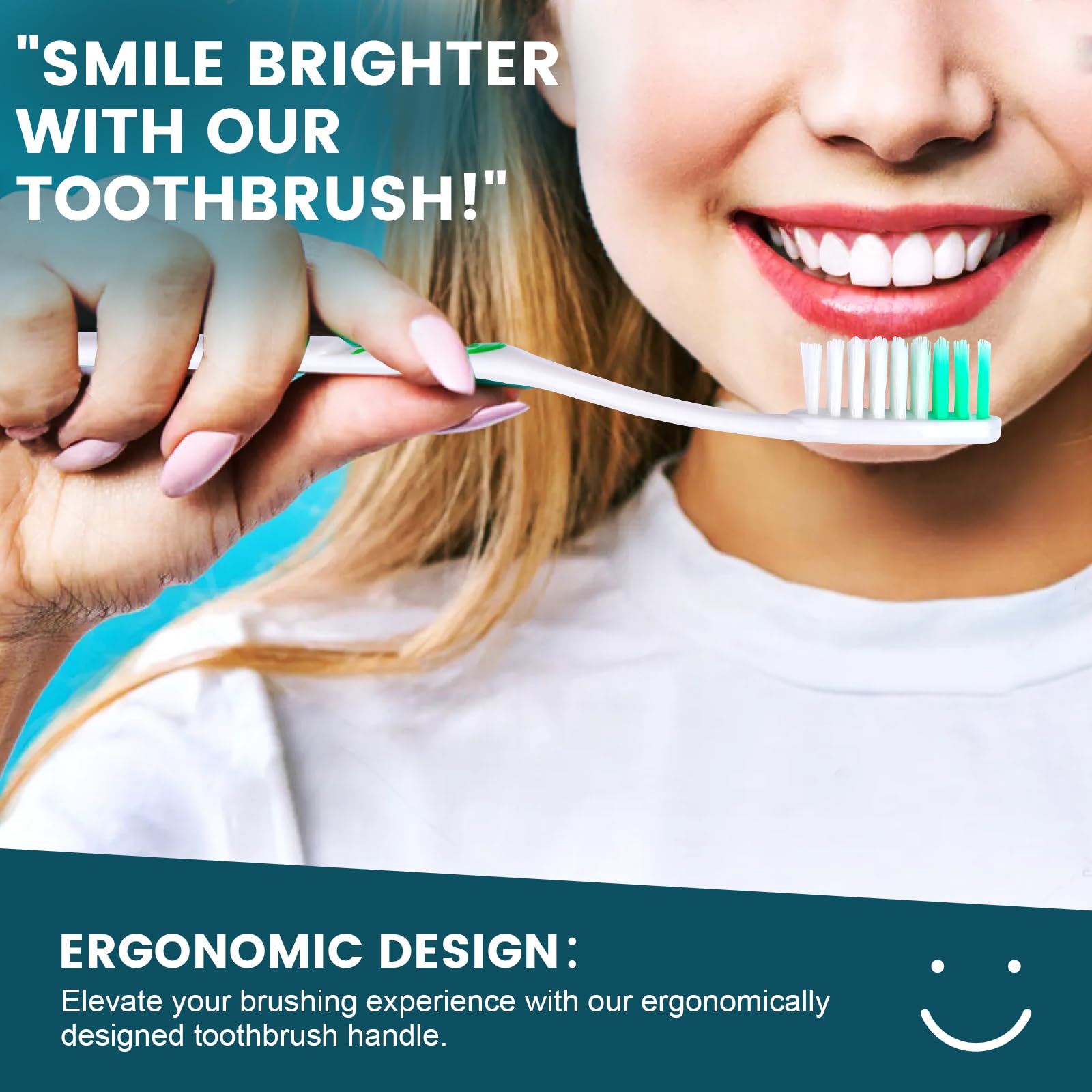 50 PCS Individually Wrapped Bulk Toothbrush Pack - Soft Bristle Disposable Toothbrushes for Adults & Kids with Ergonomic Handle | Perfect for Travel, Hotels, Donations, Camping, Emergency Kits & Dental Care
