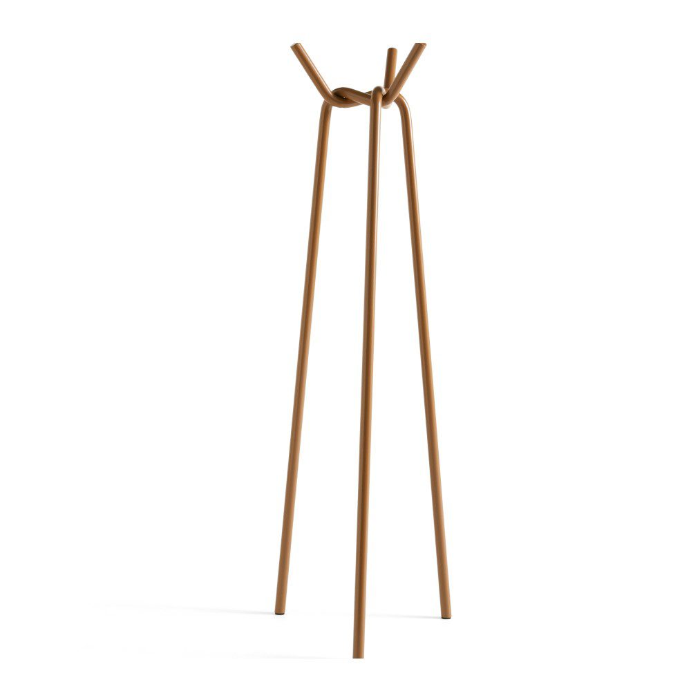 HAY Knit Coat Rack - Modern Wall Mounted Hooks for Hats, Jackets & Bags | Toffee Brown Finish | Perfect for Entryway, Bedroom & Hallway Organization
