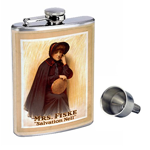 8oz Stainless Steel Whiskey Flask with Free Funnel - Leak Proof & Durable Hip Flask for Bourbon, Scotch & Liquor - Perfect for Outdoor Adventures, Camping & Gifts (Model D-119)