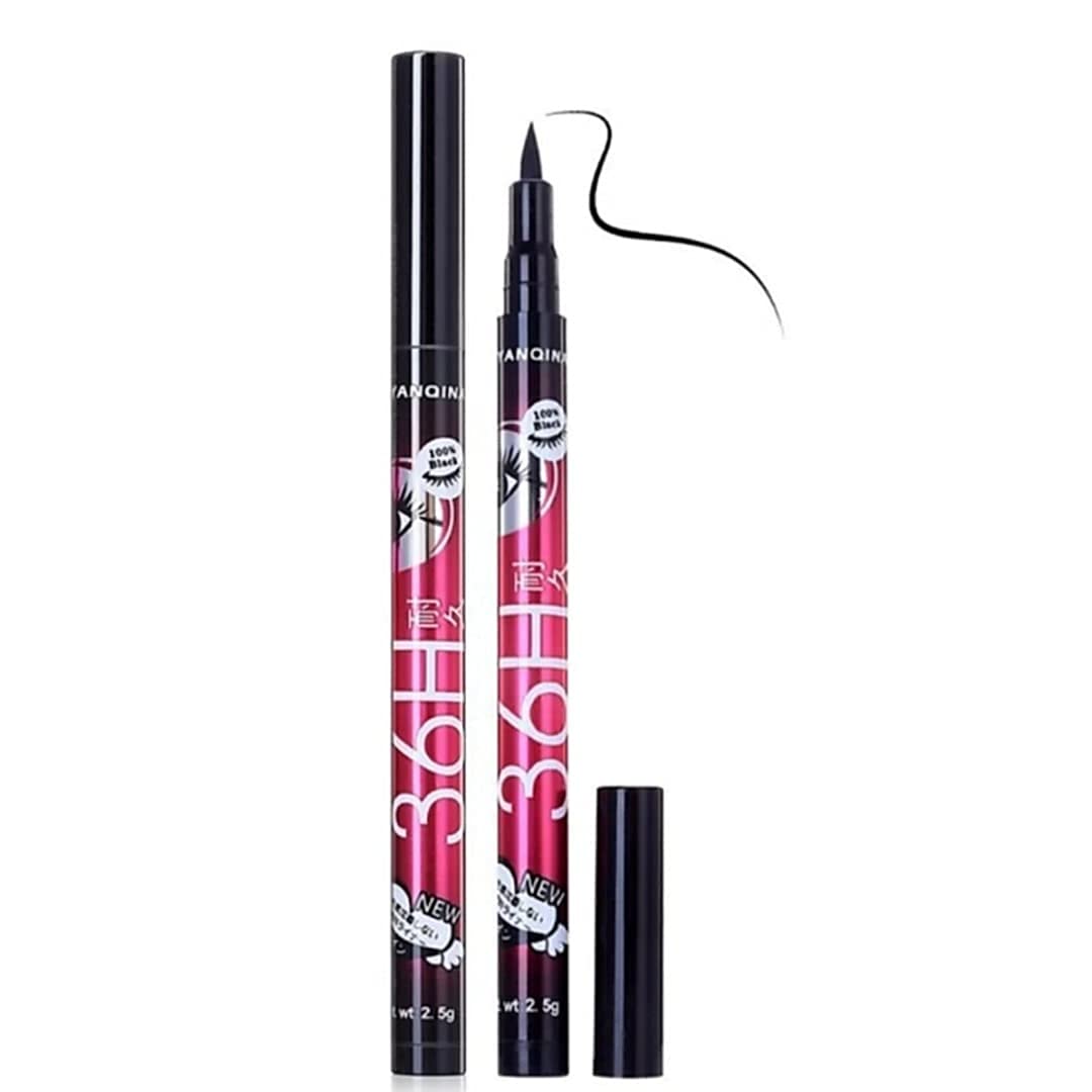 Beggie Soft Feel All Day Waterproof Liquid Eyeliner Pen - 6 Pack | Smudge-Proof, Long-Lasting Makeup for Everyday Wear & Special Occasions