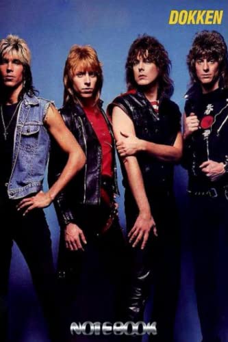 Dokken Music Band Collage Notebook - Composition Journal for Songwriting, Lyrics & Gratitude - Perfect for Musicians, Fans & Thanksgiving Gifts (ADSN#1120)