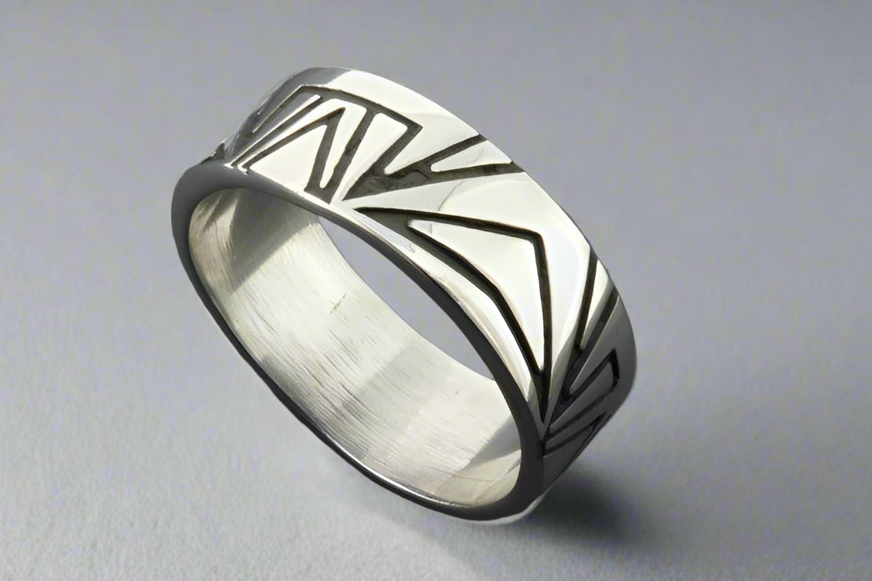 Geometric Line Ring - Sterling Silver Minimalist Jewelry for Women - Perfect for Everyday Wear & Special Occasions