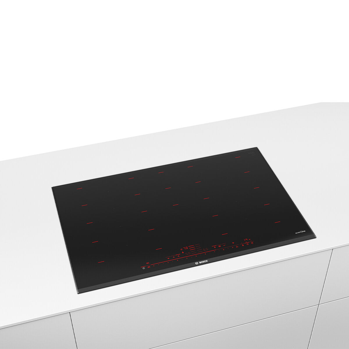 Bosch Series 8 Accentline 80cm Flex Induction Cooktop Black PXY898DX6E - Premium Kitchen Appliance for Modern Homes, Perfect for Cooking, Baking & Entertaining