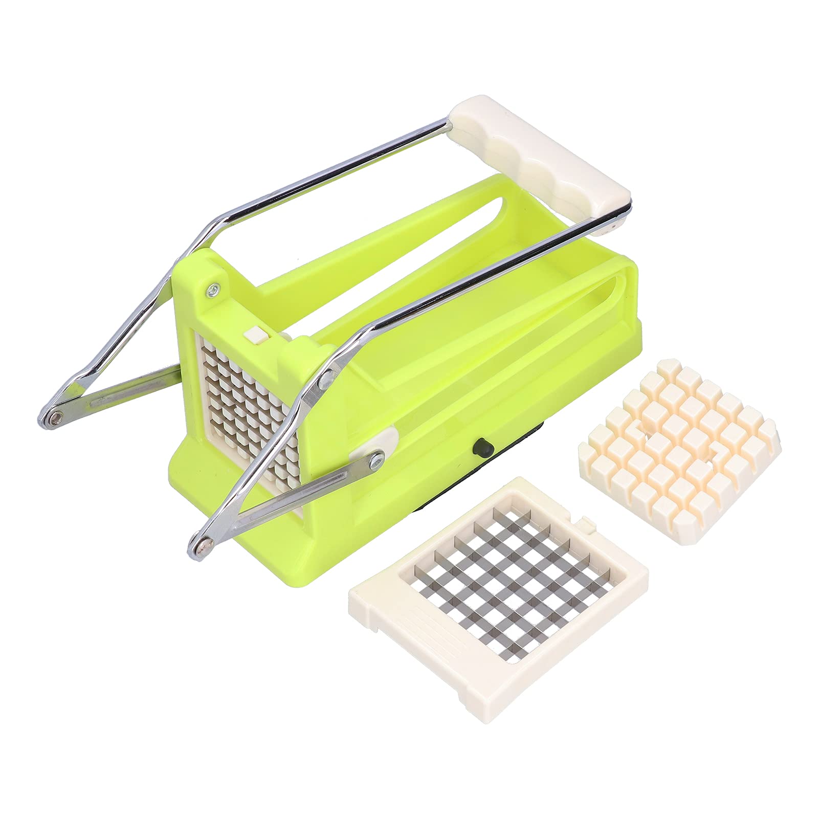 Stainless Steel Potato Cutter - Manual French Fry Maker for Potatoes, Carrots & Cucumbers | Vegetable Slicer for Home Kitchen & Restaurant Use | Perfect for Meal Prep, Snacks & Party Platters