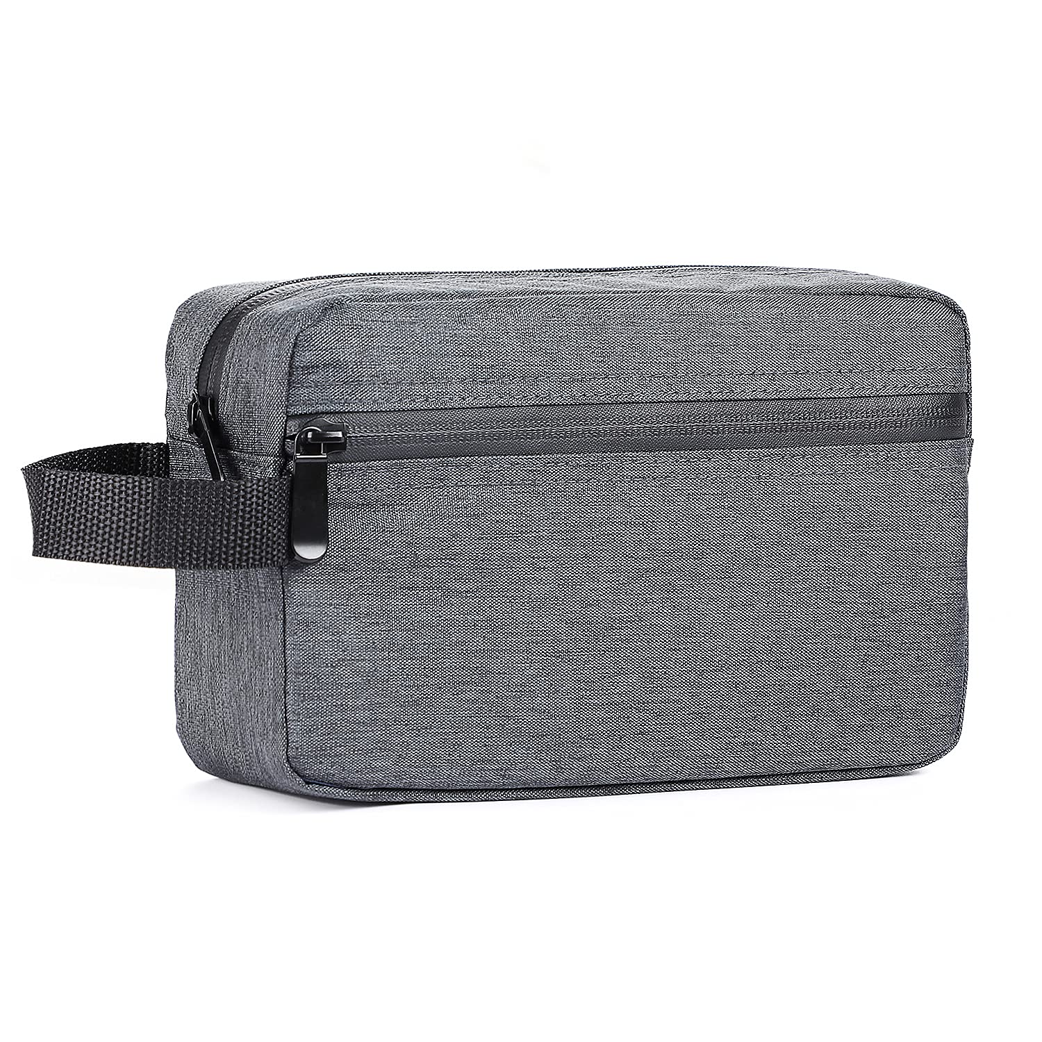 Etercycle Men's Travel Toiletry Bag - Waterproof Portable Shaving Kit Organizer with Hanging Hook for Toiletries Accessories (Dark Gray) - Perfect for Business Trips, Camping & Gym Essentials