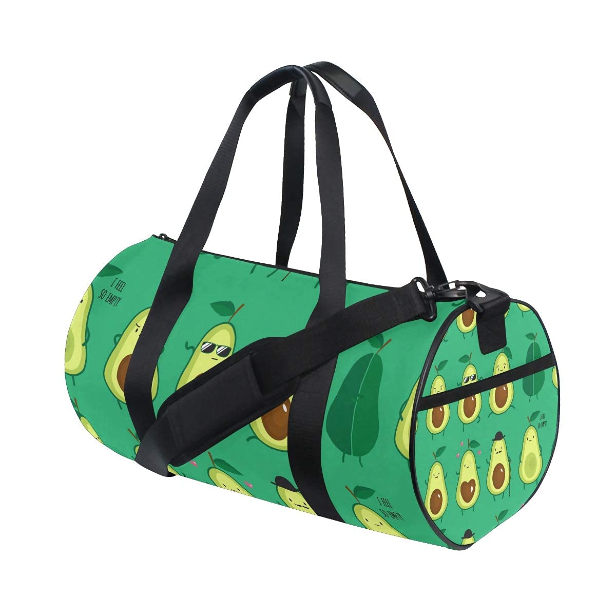 Stylish Avocado Print Travel Duffle Bag - Lightweight Sports Luggage with Backpack Straps, Gym Tote for Men & Women - Perfect for Gym, Travel, Beach & Weekend Getaways