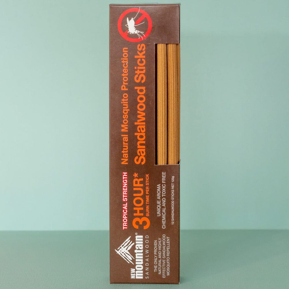 Premium Sandalwood Mosquito Repellent Sticks Refill - 3-Hour Protection | Natural Insect Repellent for Outdoor, Camping, and Patio Use