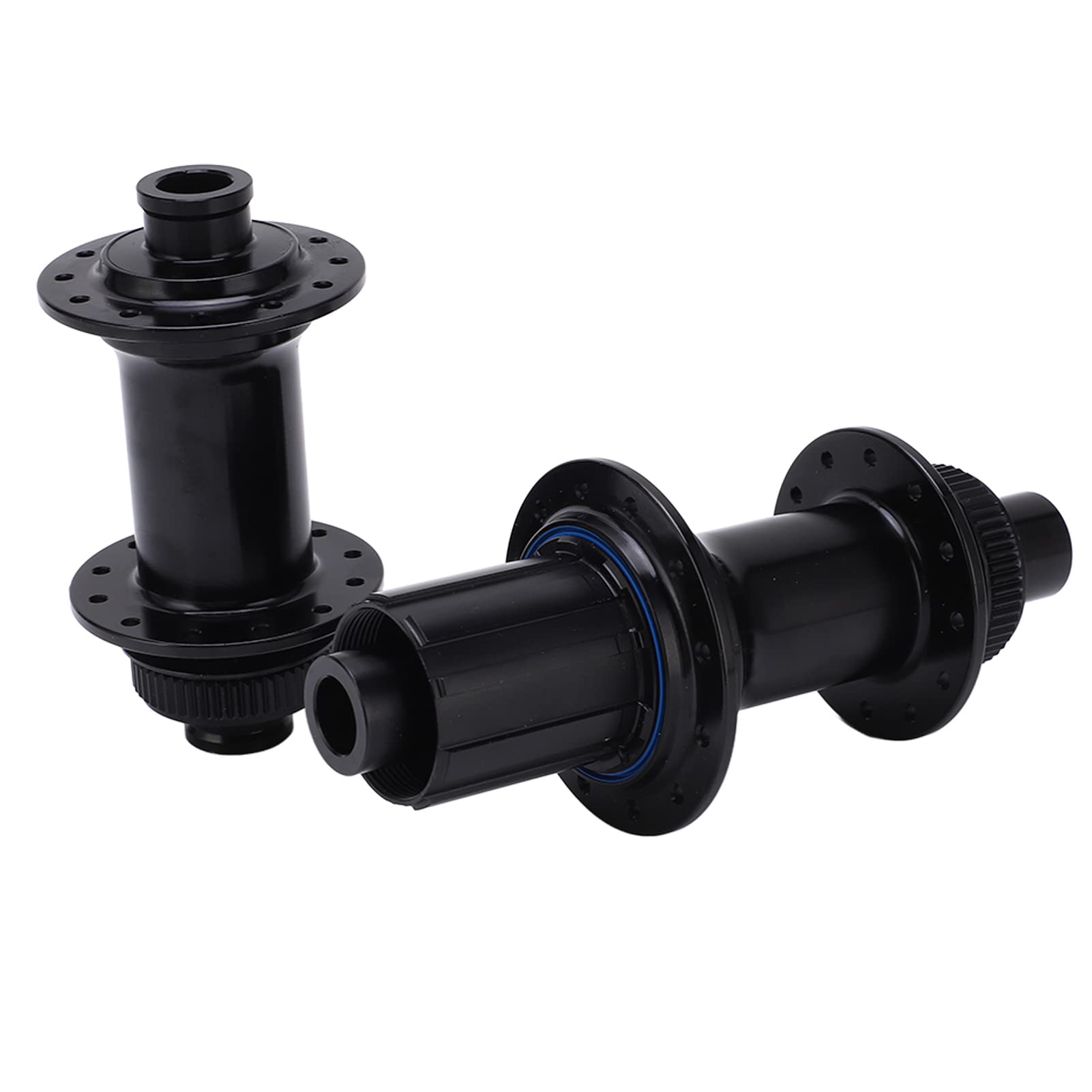 Premium CNC Machined Aluminum Bike Hub - Glossy Black, Low Friction Centerlock Disc Brake Hub for Road & Mountain Bikes - Smooth Rotation for Enhanced Cycling Performance