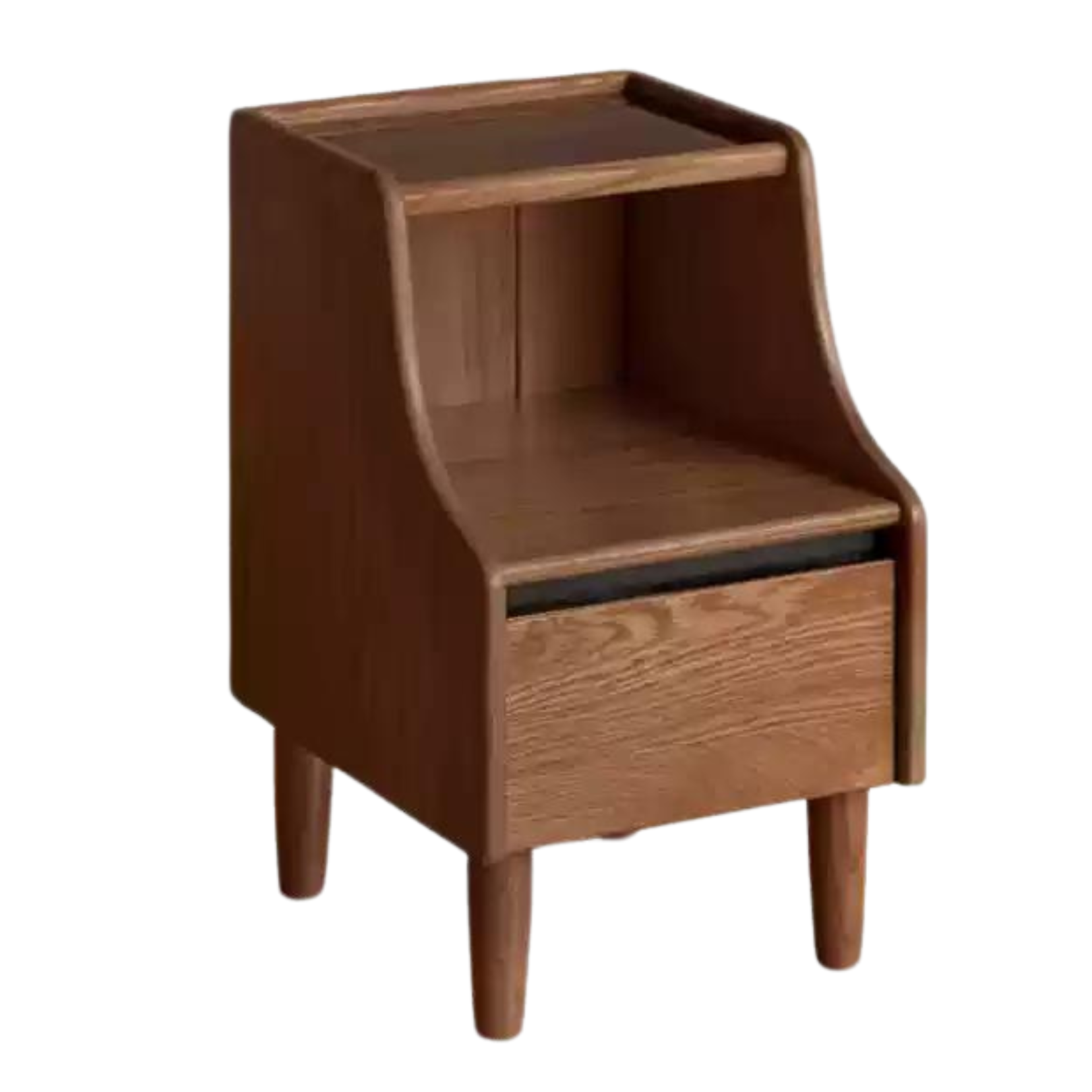 11.8x13.7x19.6 inch / 30x35x50cm / Walnut color / bedside cabinet