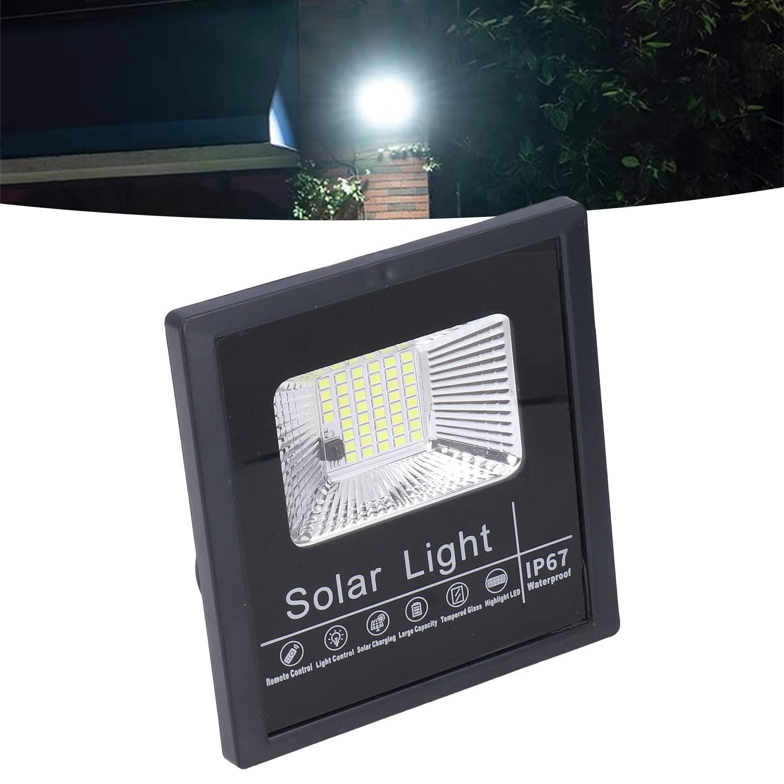 Hilitand 44 LED Solar Street Lights - IP67 Waterproof for Garden, Yard, Deck