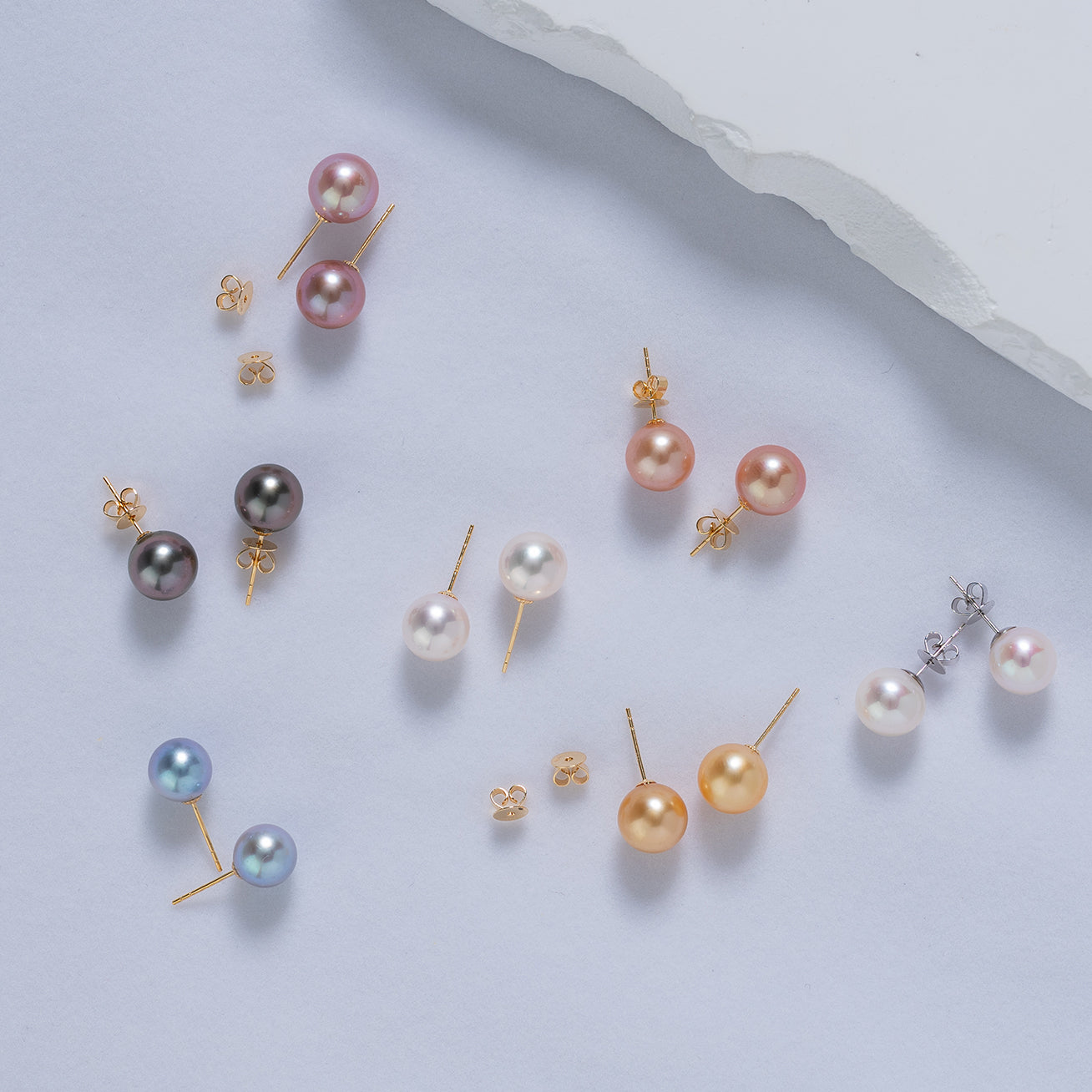 18K Gold Pearl Stud Earrings for Women - AAA Grade Freshwater Pearls, Hypoallergenic Post Earrings, Elegant Jewelry Gift for Wedding, Anniversary & Special Occasions