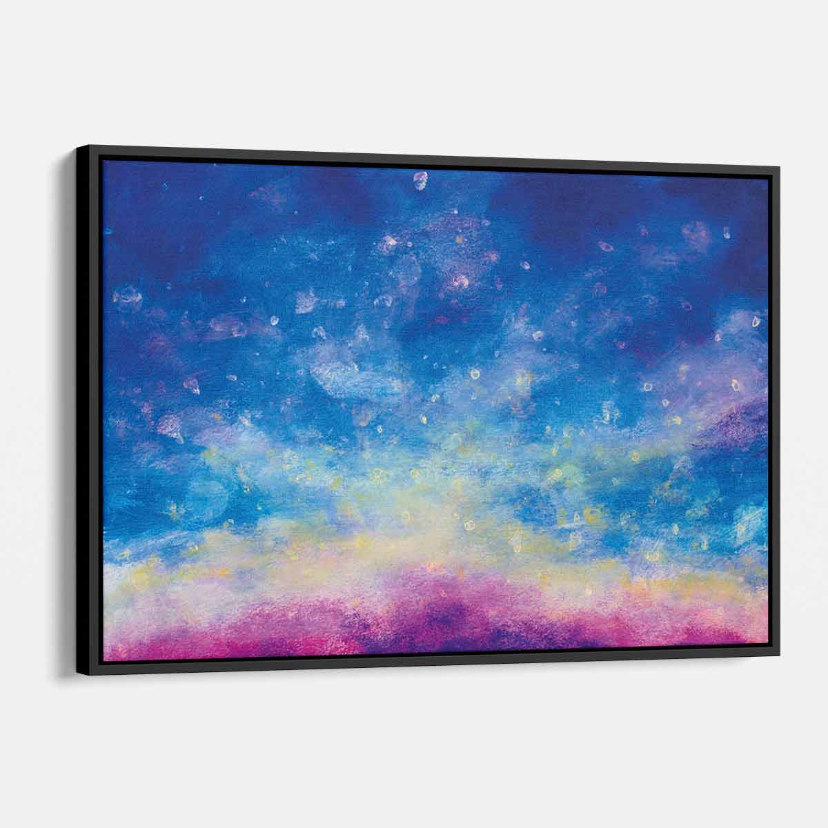 Blue Night Sky Wall Art Canvas Print - Modern Home Decor for Living Room, Bedroom & Office - 2906