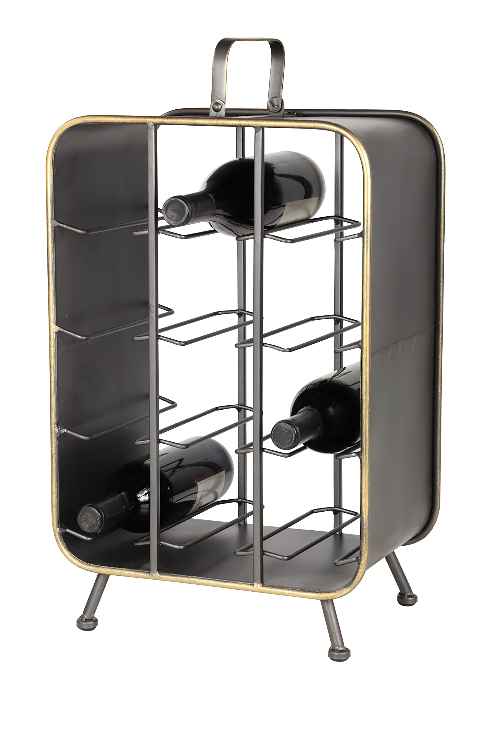 Deco 79 Industrial Metal Rectangle Wine Rack - 14