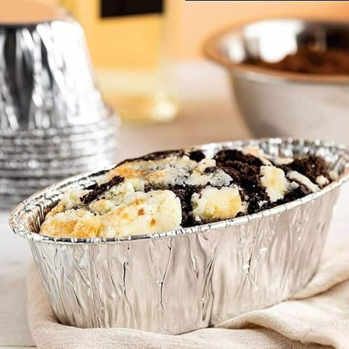 36-Pack Disposable Aluminum 5lb Large Oval Loaf Pans - 100% Recyclable Baking Pans for Challah, Cakes, Bread & Brownies - Perfect for Thanksgiving, Holidays & Everyday Baking - Heavy Duty Foil Pans for Home & Commercial Use