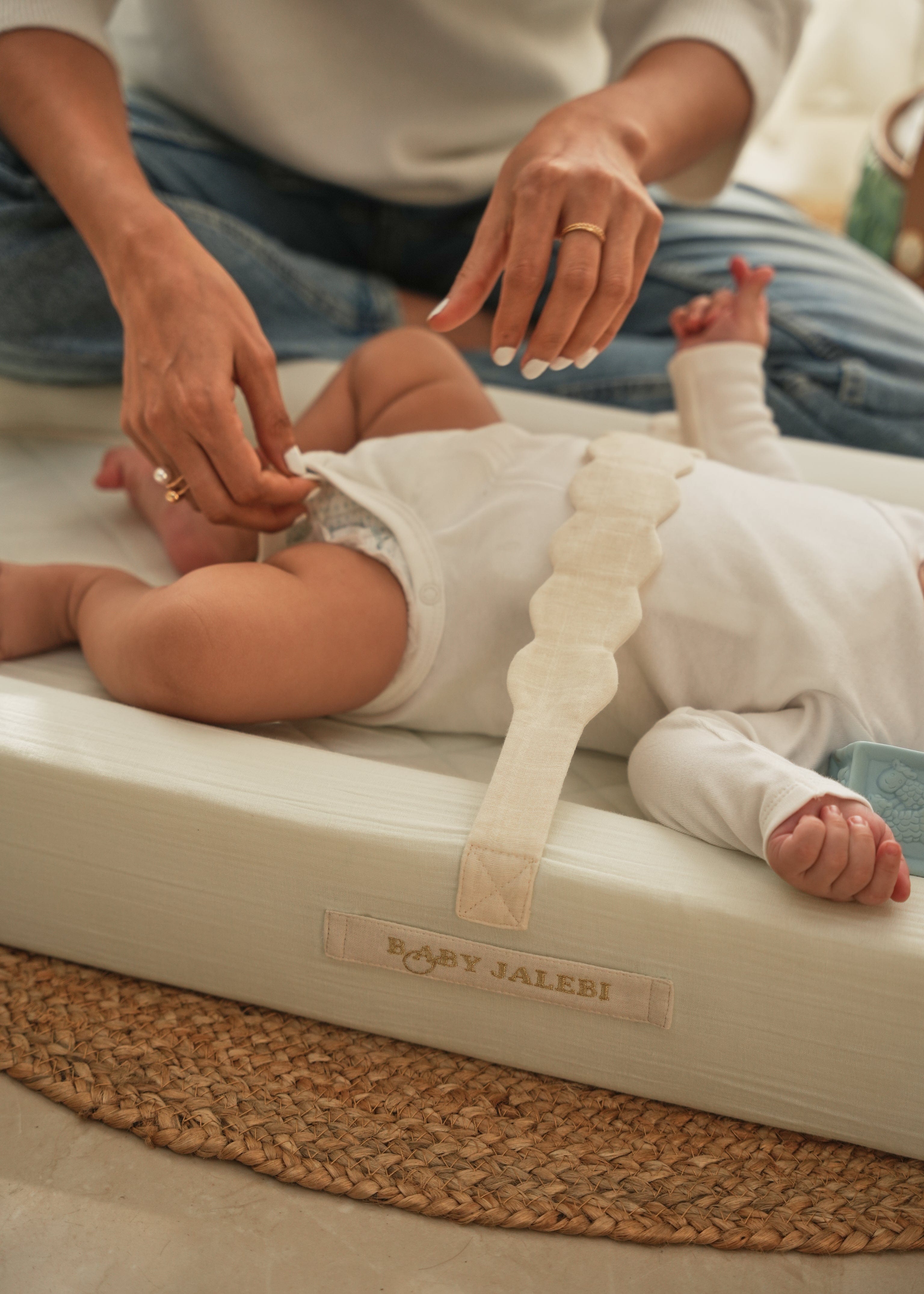 Premium Baby Changing Station - Soft Mint Green - Portable Diaper Changing Pad for Nursery, Travel & On-the-Go - Waterproof & Easy to Clean