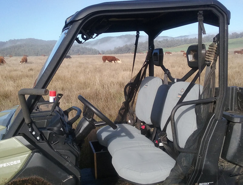 Premium Canvas UTV Seat Cover for Polaris Ranger 500 (2011 & Newer) - Heavy Duty, Water Resistant, Perfect for Off-Road Adventures, Hunting & Farm Work