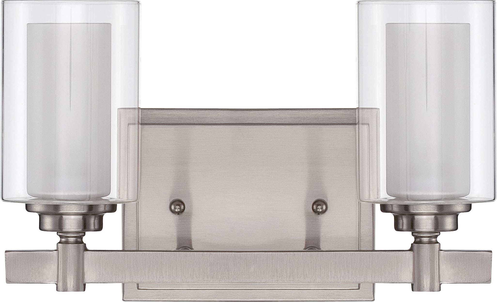 Craftmade 16712BNK2 Celeste 2-Light Vanity Wall Sconce - Brushed Polished Nickel Finish - 12