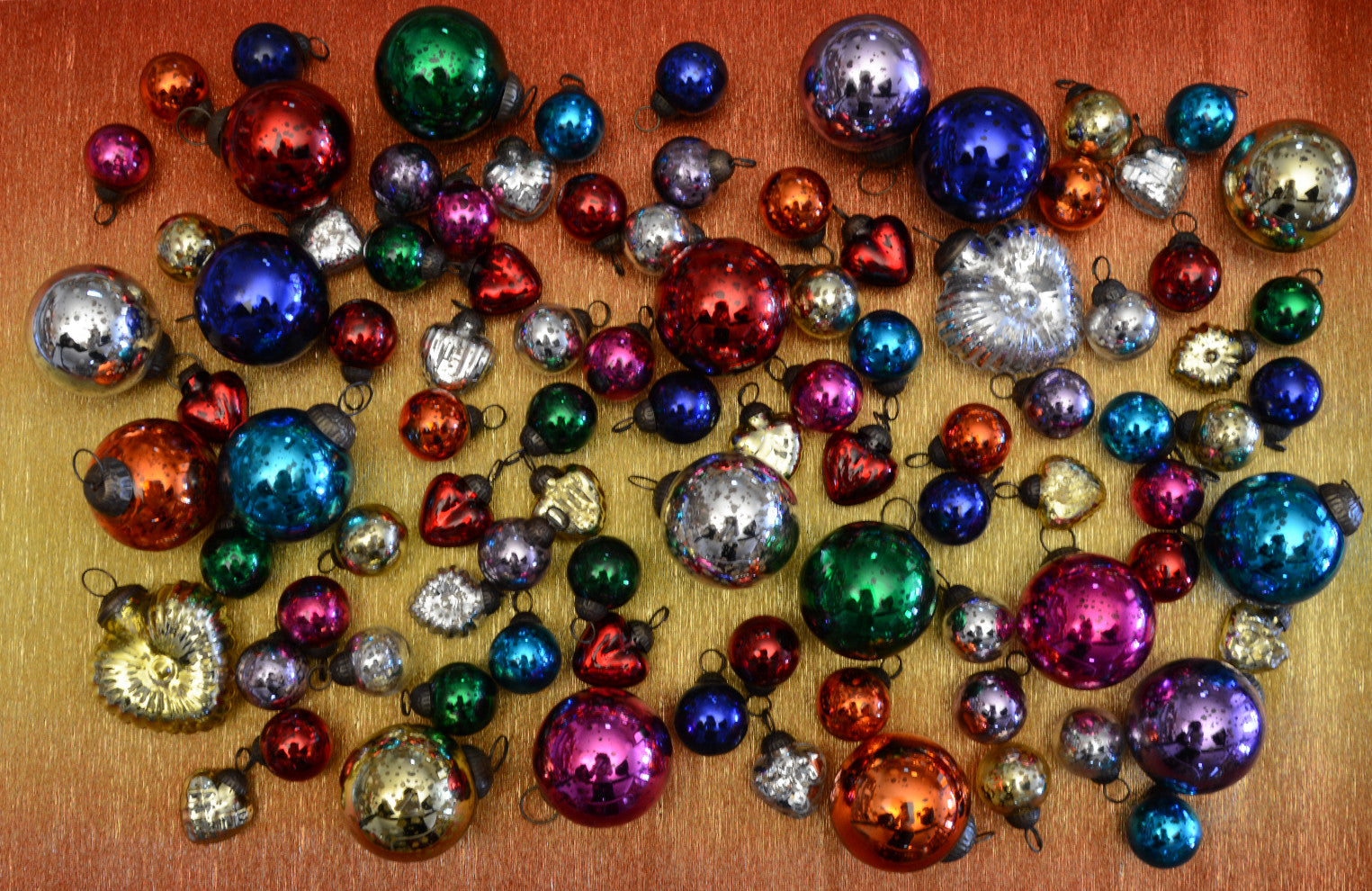 2.5 Inch Fuchsia Ava Mercury Glass Ball Ornament - Elegant Christmas Holiday Decor for Tree, Home, Party & Gift Giving
