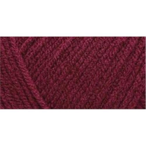 RED HEART Comfort Yarn - Soft Acrylic Knitting & Crochet Yarn (Claret Color) - Perfect for Scarves, Blankets & Baby Clothes
