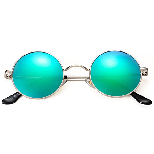 Silver/Green Mirrored