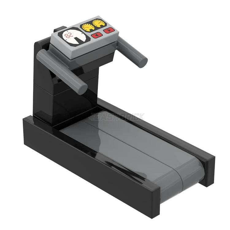 LEGO Treadmill Building Kit - MiniMOC Running & Gym Equipment for LEGO City & Home Workout Scenes - Perfect for Fitness Enthusiasts & LEGO Collectors