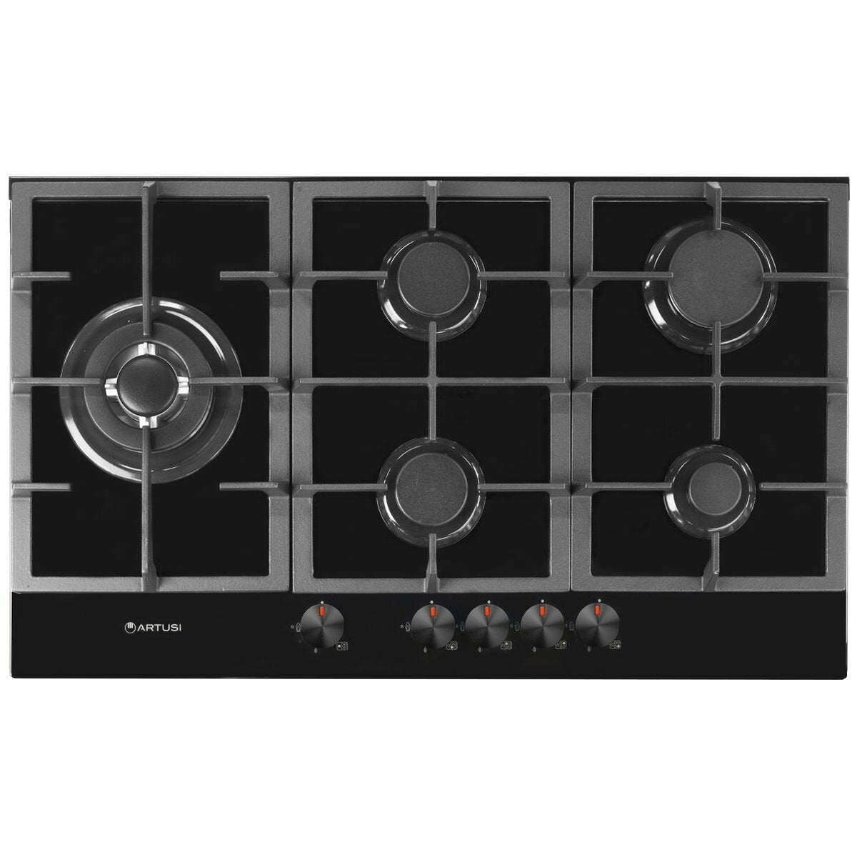 Artusi 90cm Tempered Black Glass Cooktop CAGH9000B - Premium Induction Stove for Modern Kitchens | Perfect for Home Cooking & Professional Chefs