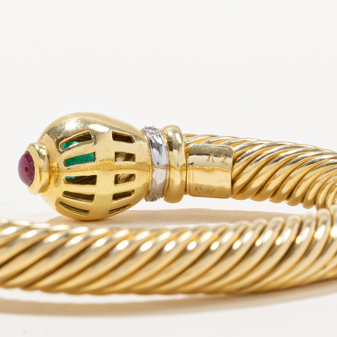 Multi Gemstone Open Bangle Bracelet - 4.41ctw Natural Gemstones for Women - Adjustable Size 6-7 - Perfect for Casual Wear, Parties & Gift Giving