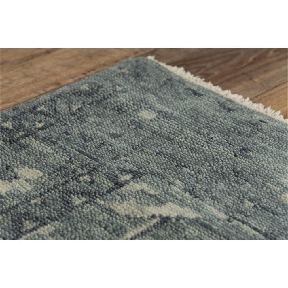Alora Abby 8x10 Hand Knotted Blue Rug for Living Room Decor