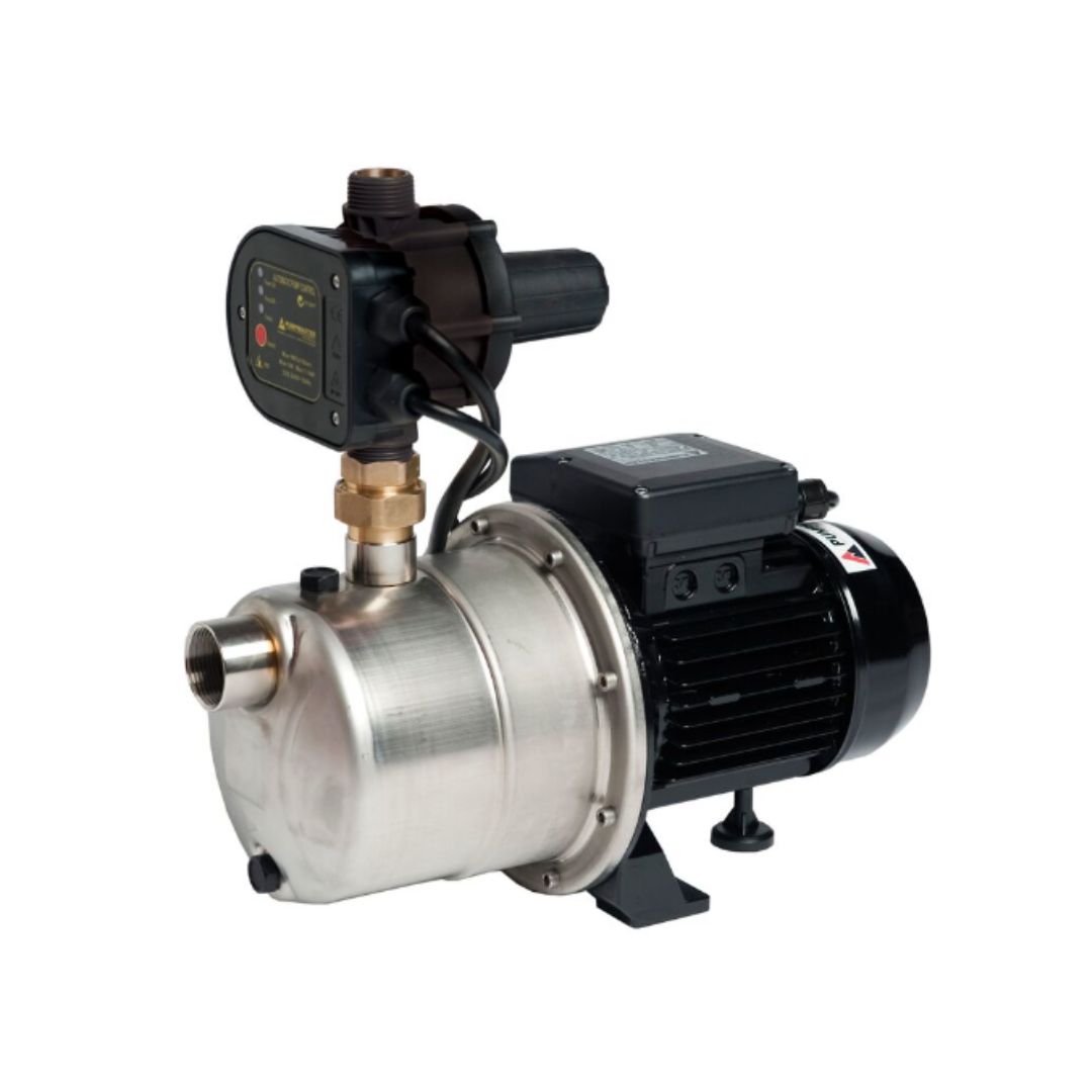 Pumpmaster CTJ300 2.20kW Cast Iron Twin Impeller High Head Self Priming Pump - 120LPM/650kPa Max Flow & Pressure - Ideal for Irrigation, Water Transfer, and Industrial Applications