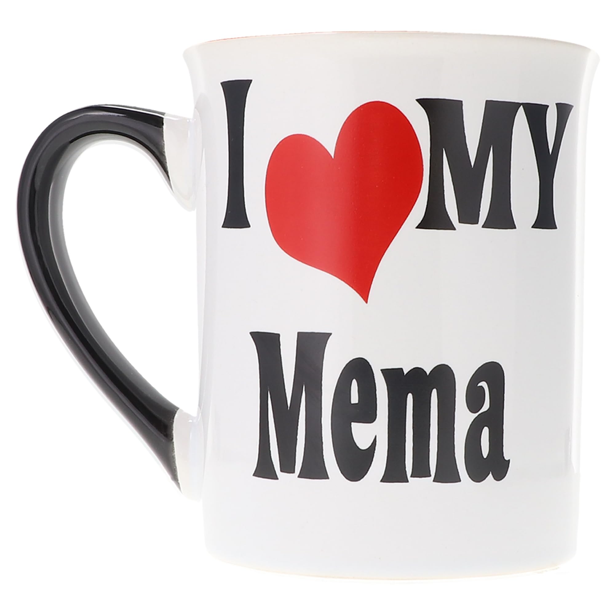 I Love My Mema Ceramic Coffee Mug - 16 oz Black & White Grandma Gift Mug with Box, Perfect Tea Cup for Nana, Cute Grandparent Gifts for Baby Showers, Birthdays & Mother's Day | Ideal for Coffee, Tea & Hot Chocolate at Home