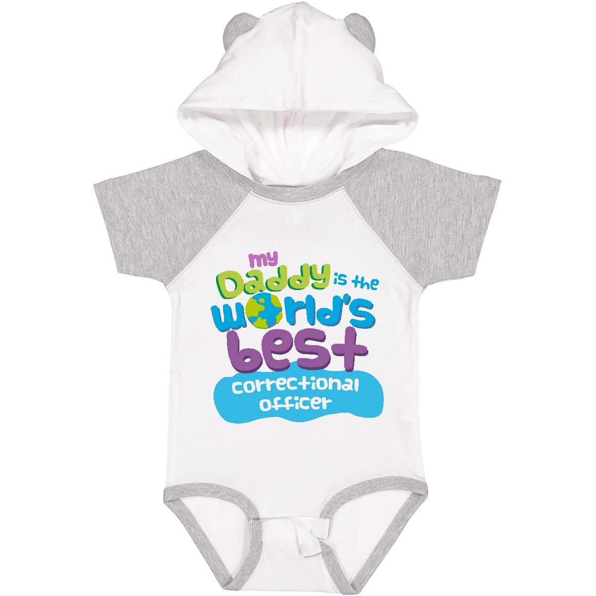 Inktastic Daddy World's Best Correctional Officer Baby Bodysuit - Cute Infant Onesie for Proud Correctional Officer Parents - Perfect for Family Photos, Work Events & Special Occasions