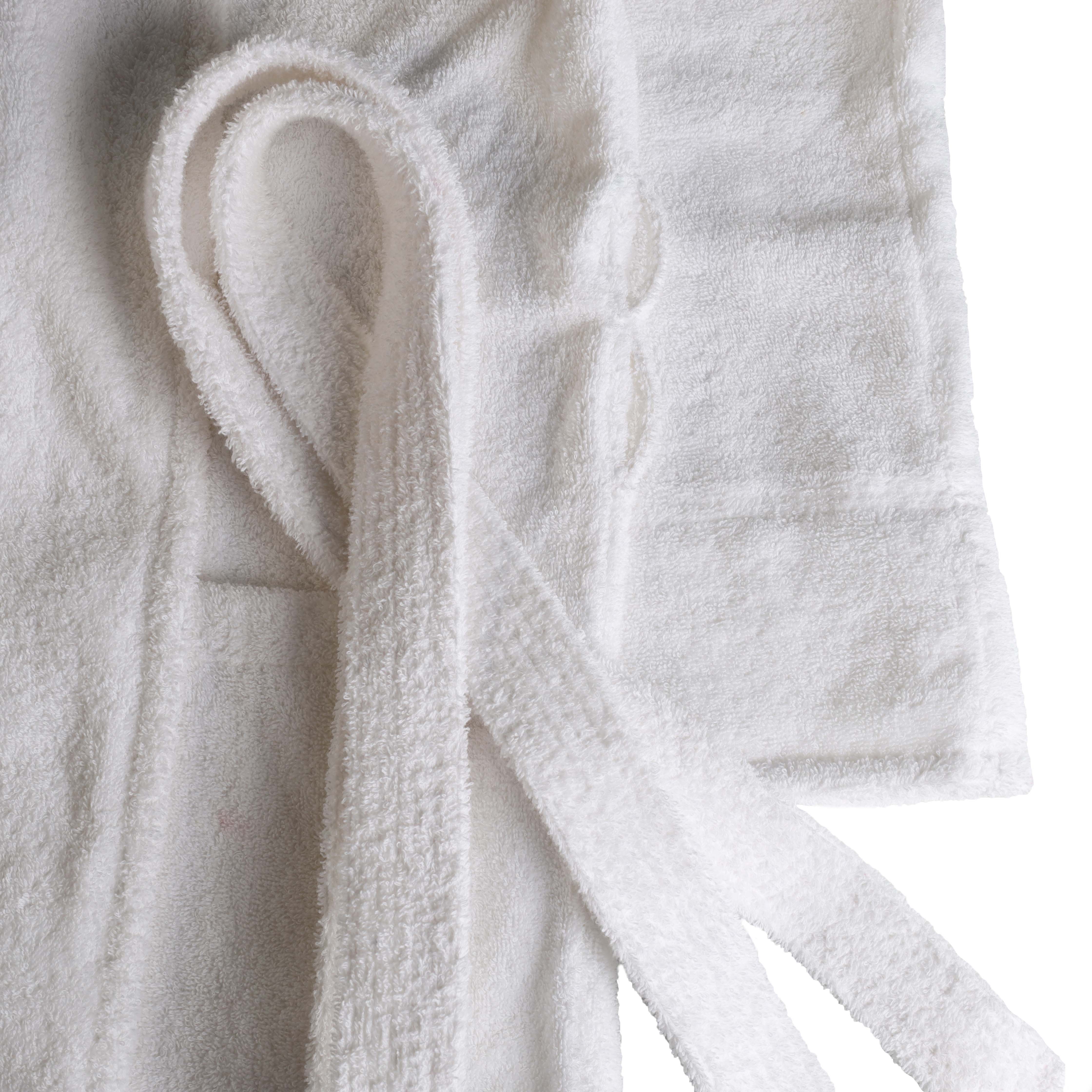 Premium Turkish Cotton Bathrobe for Women & Men - Unisex Shawl Collar Long Robe - Soft Spa, Lounge & Hotel Style Bathrobe for Relaxation at Home