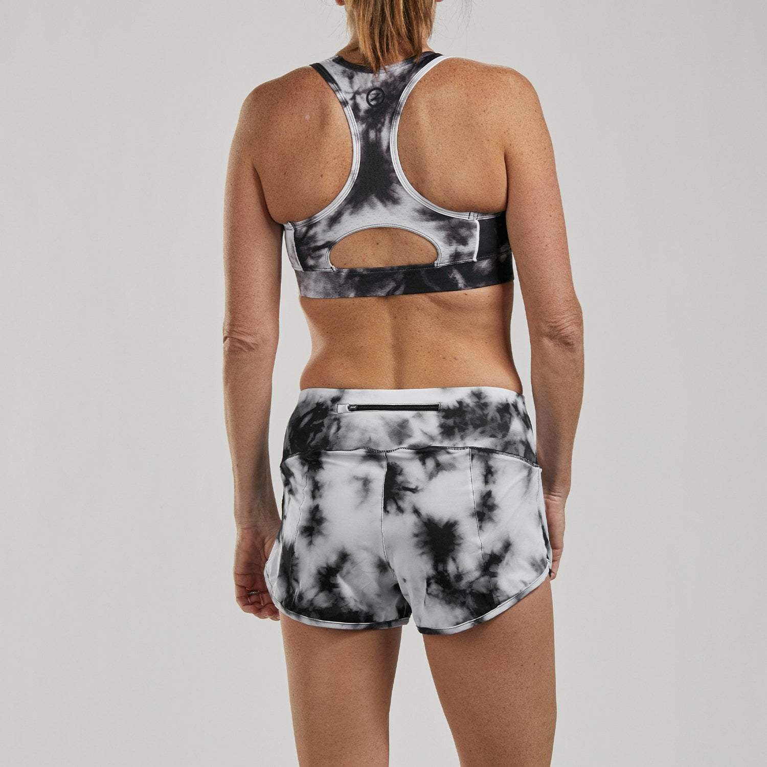 Women's Limited Edition Run 3 Shorts - Black Tie Dye Athletic Shorts for Running, Yoga & Gym Workouts | High-Performance Workout Shorts with Moisture-Wicking Fabric