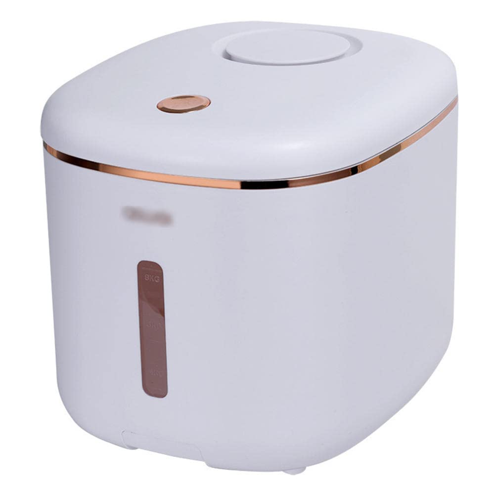 10KG Airtight Rice Storage Container with Wheels - Plastic Cereal & Grain Dispenser for Kitchen Pantry Organization | Perfect for Rice, Flour, Sugar & Bulk Food Storage