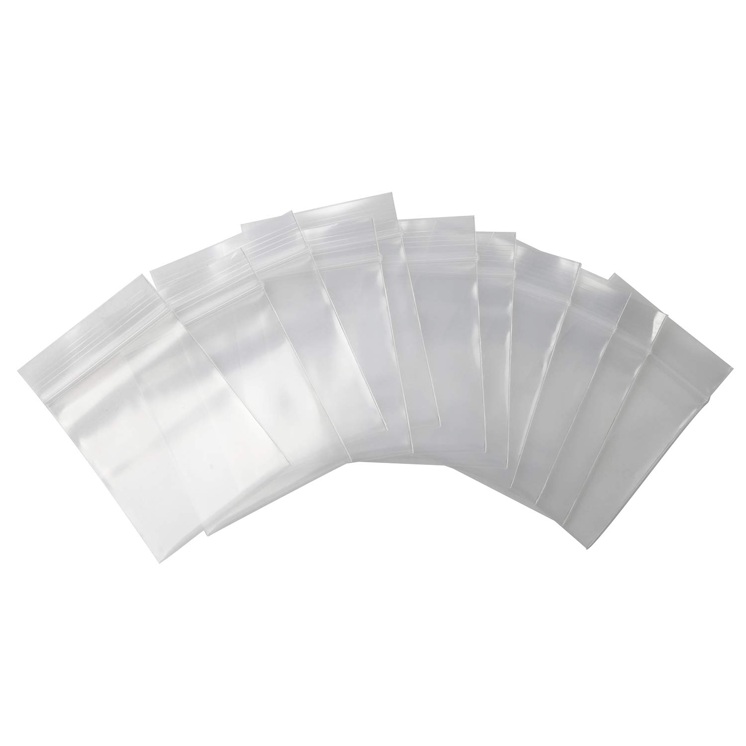 Ellbest 1.6x2.4 Inch Resealable Small Plastic Bags - 500Pcs 3.15 Mil Clear Reclosable Zipper Storage Bags for Jewelry, Candy, Beads, Crafts - Perfect for Organizing Small Items at Home, Office, or Travel