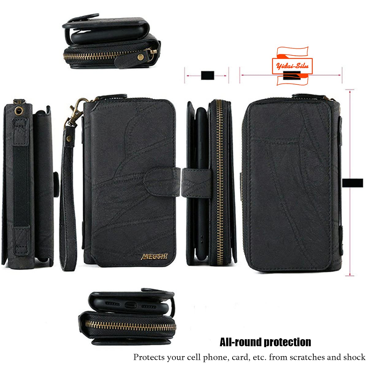 Premium PU Leather Magnetic Flip Case for iPhone 13 Pro (6.1
