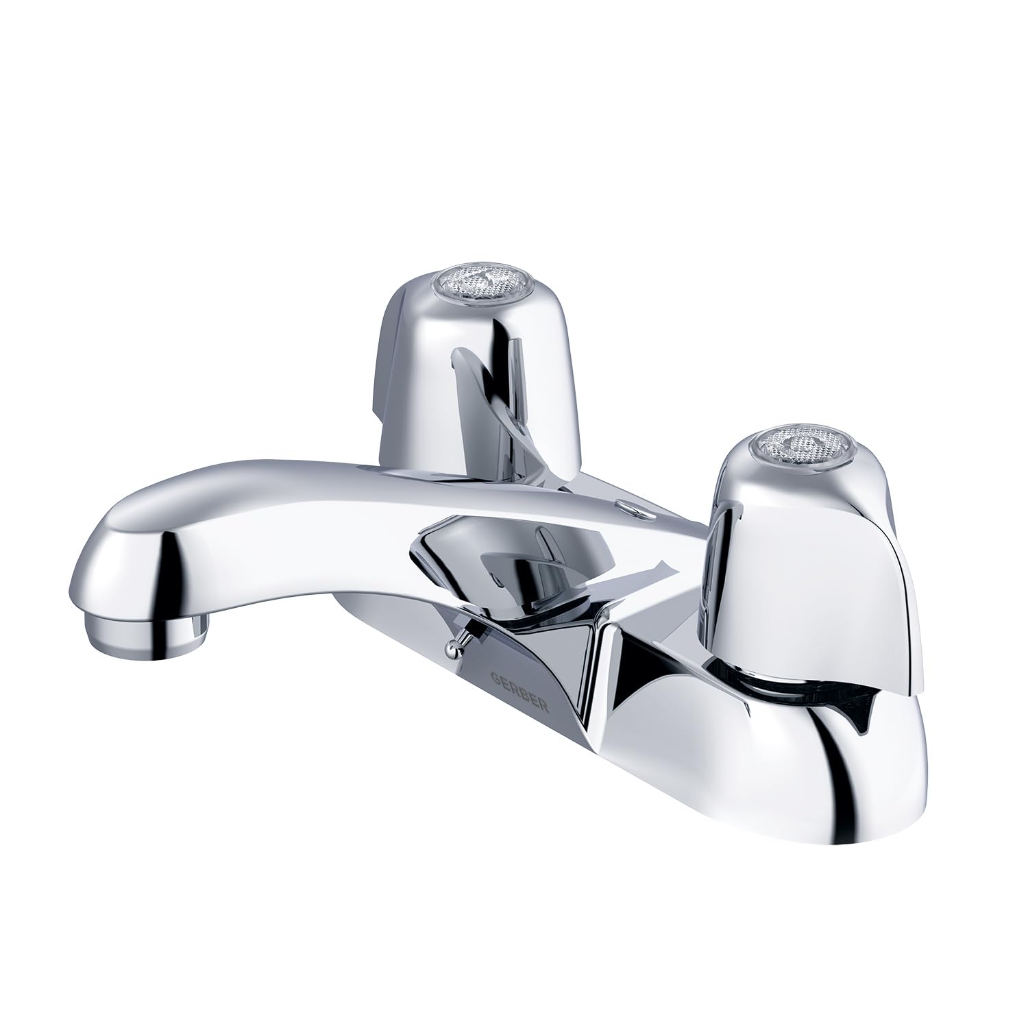 Gerber 3-Hole Bathroom Faucet with Hot/Cold Indicators - Chrome for Sink & Vanity